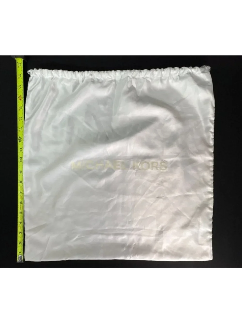 Michael Kors White Satin Drawstring Dust Bag 18